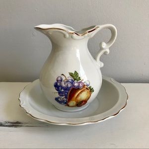 Vintage Japanese Pitcher & Basin Set